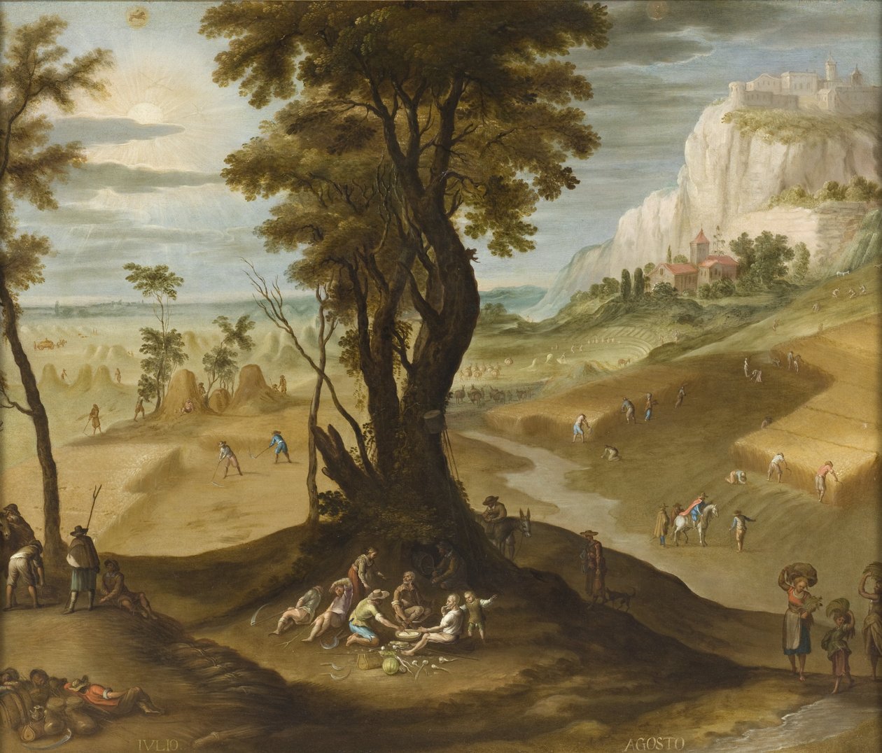 July and August from The Twelve Months of the Year, 1650-99 by Antonio de Espinosa