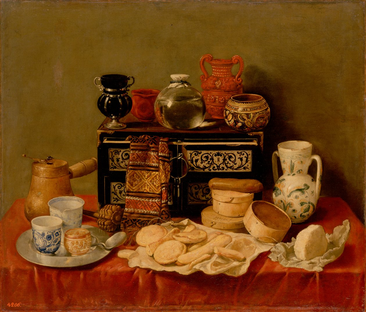 Still Life with an Ebony Chest by Antonio de Pereda  