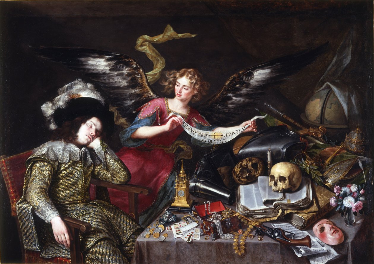 The Dream of the Knight by Antonio de Pereda