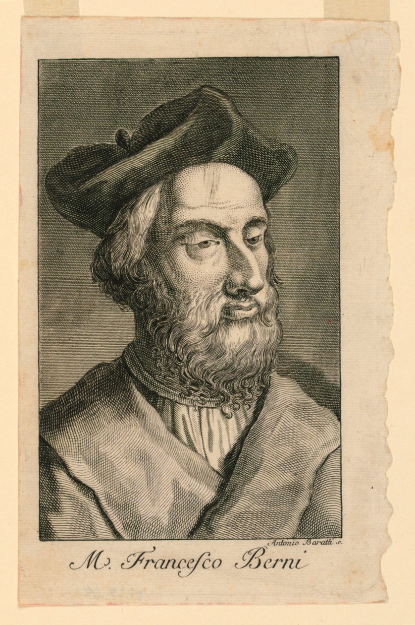 Portrait of Francesco Berni (c. 1497-1535) by Antonio Baratta