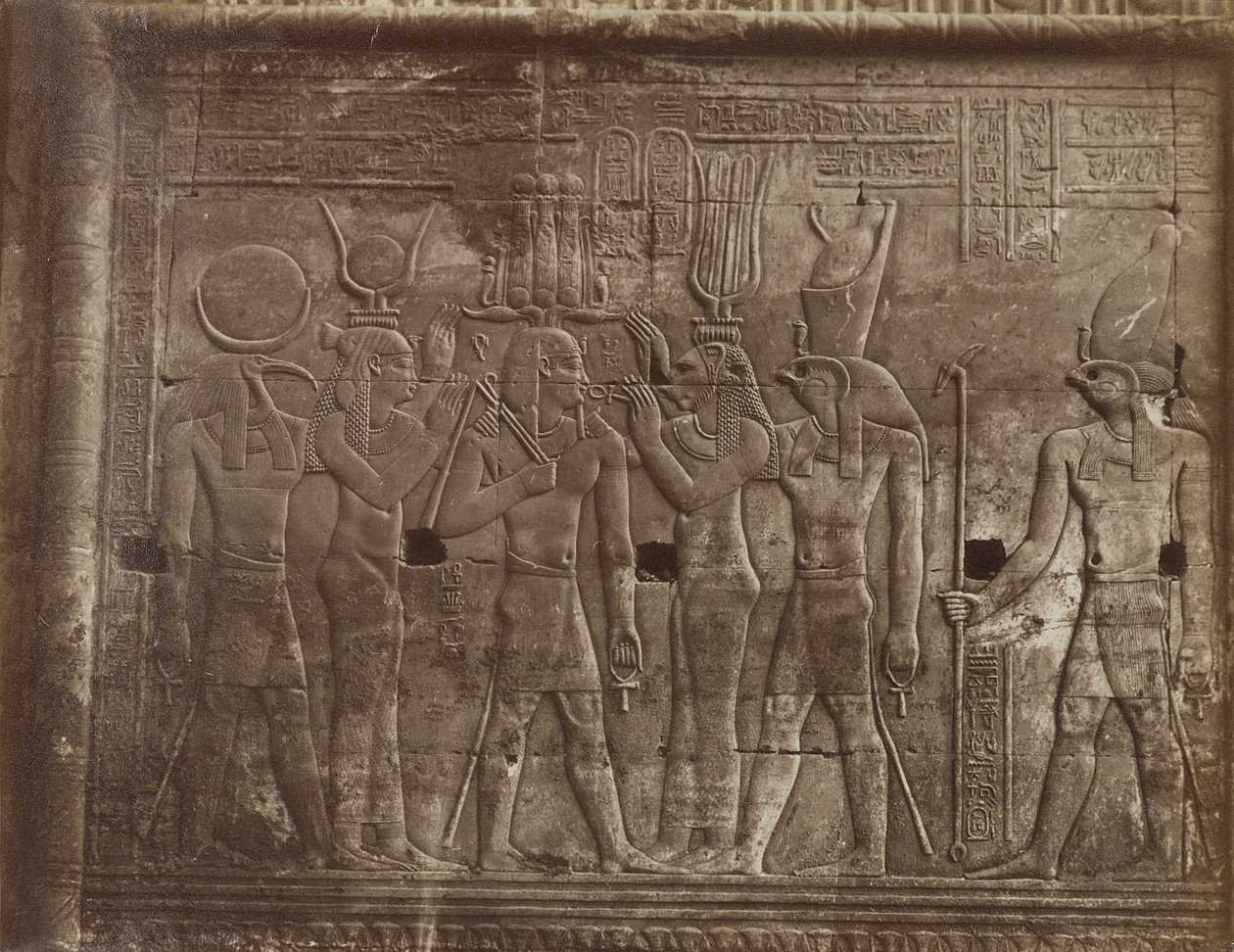 Bas Reliefs from the Temples at Komombo by Antonio Beato