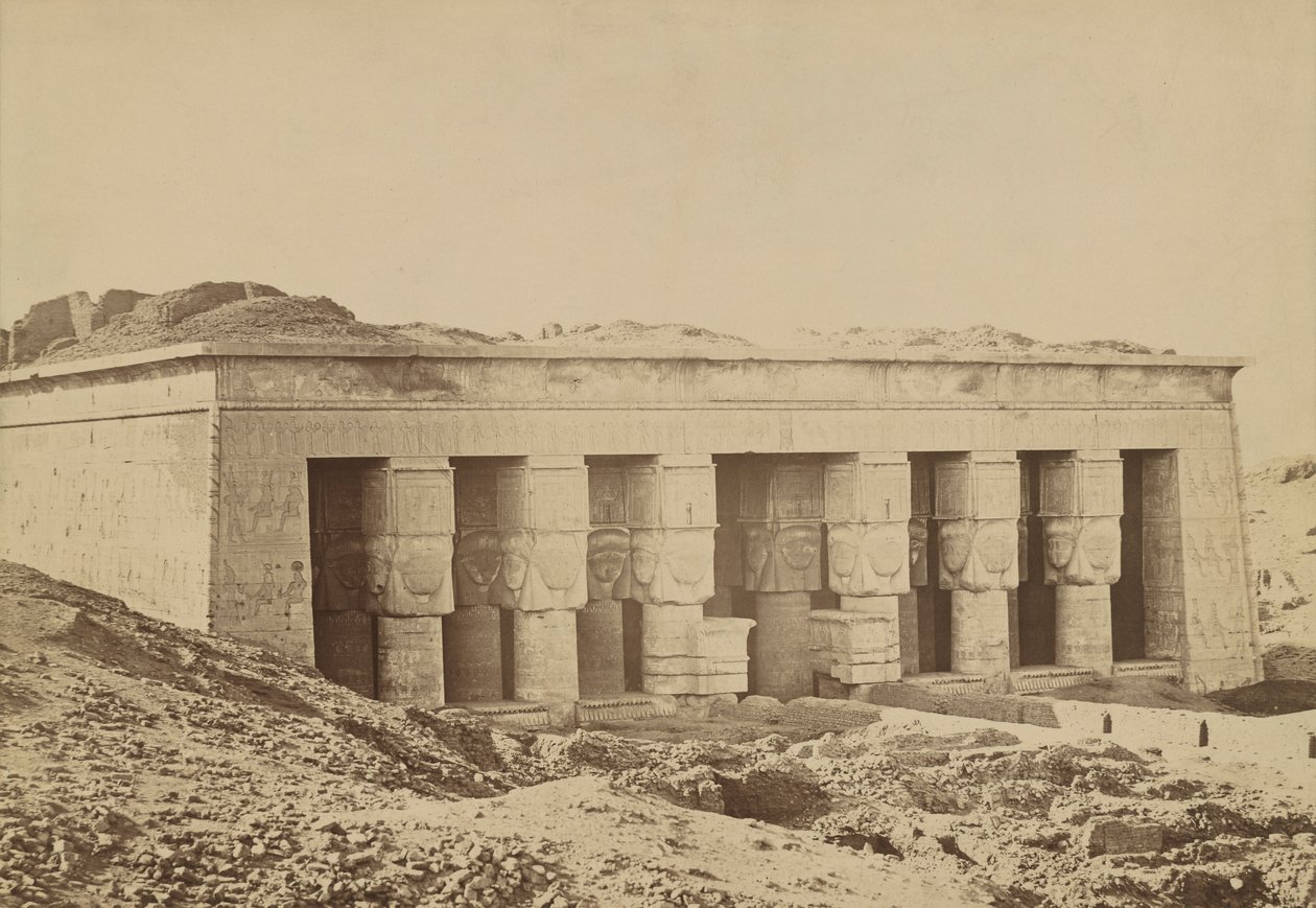 Dendera: Façade by Antonio Beato