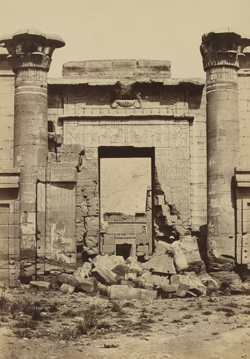 Medinet Habu: Roman Columns by Antonio Beato
