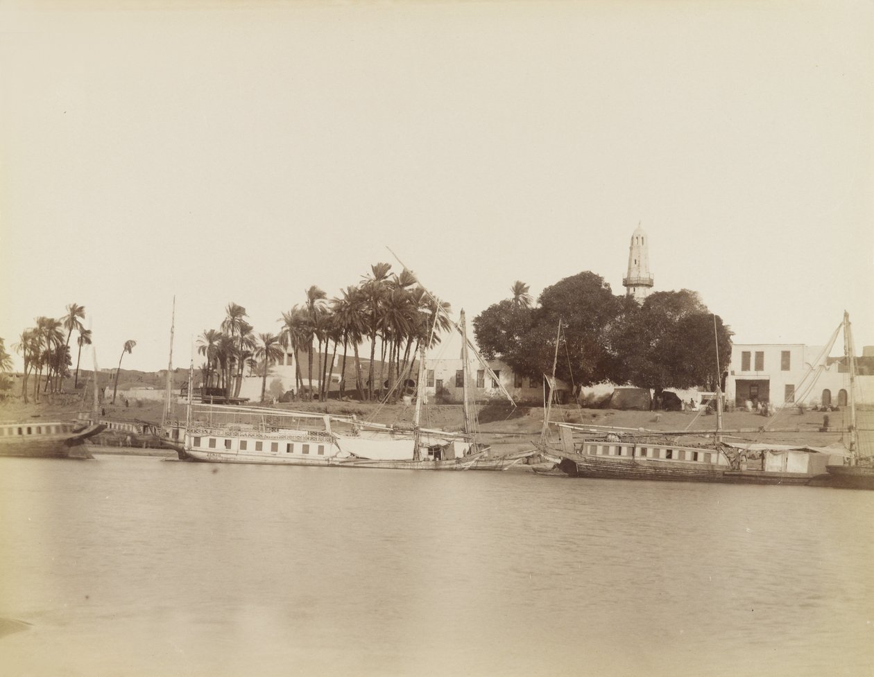View of Aswan, Egypt by Antonio Beato