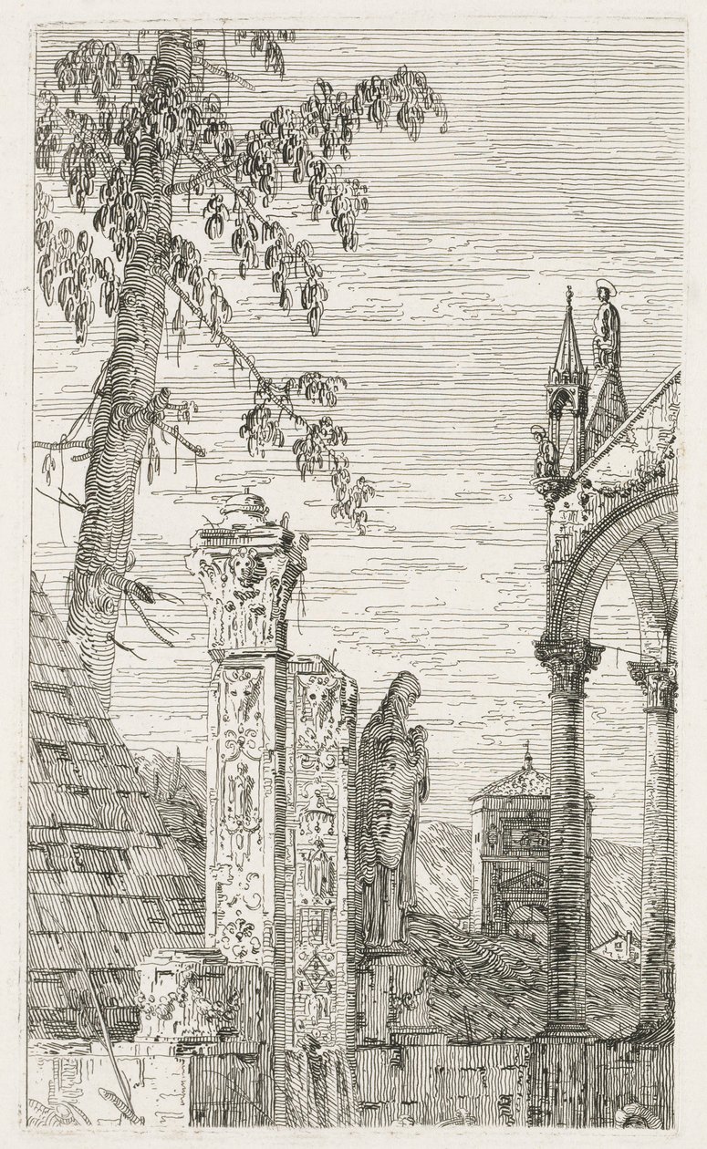 Views: Fragments of Sculpture by Antonio Canaletto