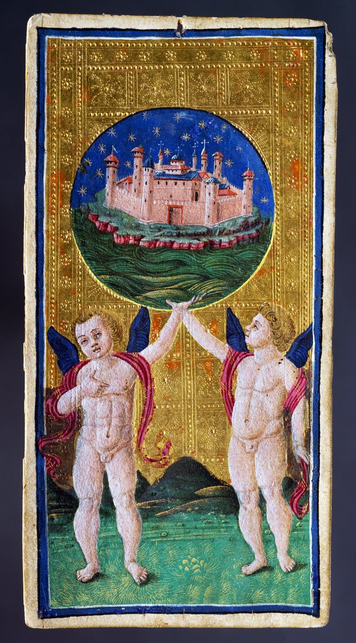 Tarot Card Depicting World by Antonio Cicognara