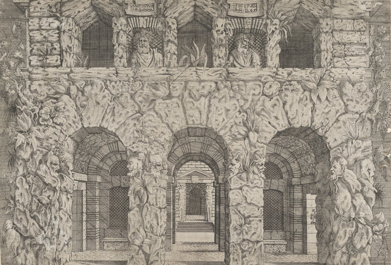 A Grotto by Antonio Fantuzzi