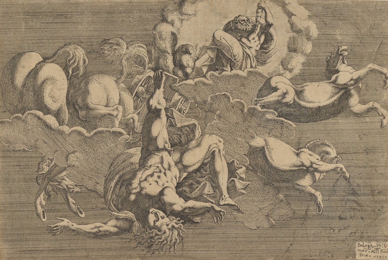 The Fall of Phaeton, 1545 by Antonio Fantuzzi
