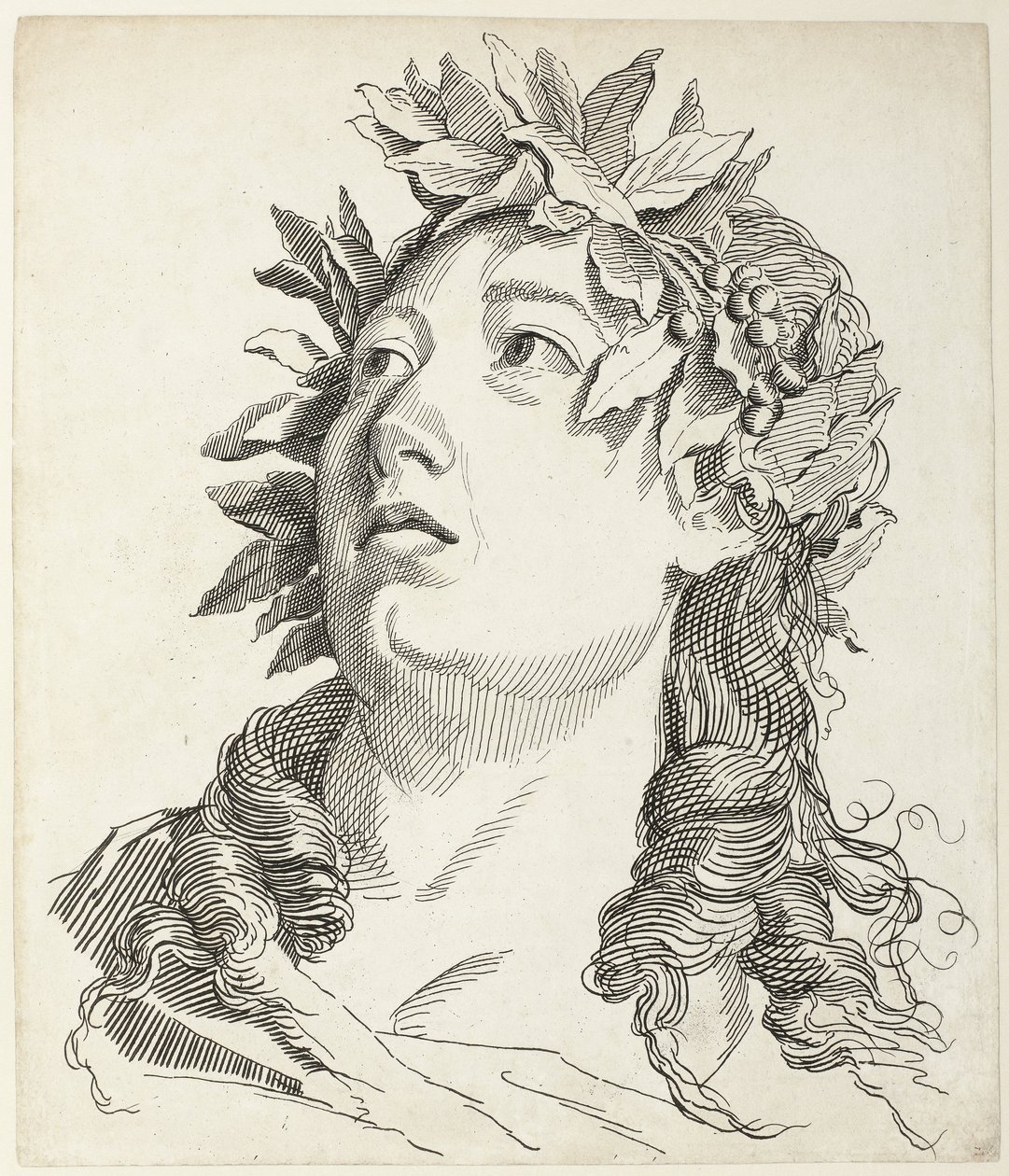 Female Head with Laurel Wreath (Four Heads series) by Antonio Giuseppe Barbazza