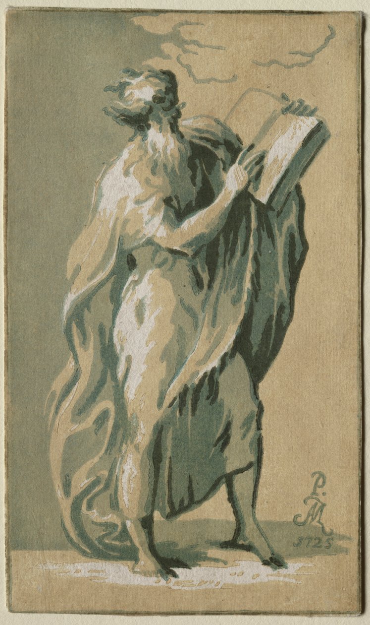 An Old Man Standing by Antonio Maria I Zanetti