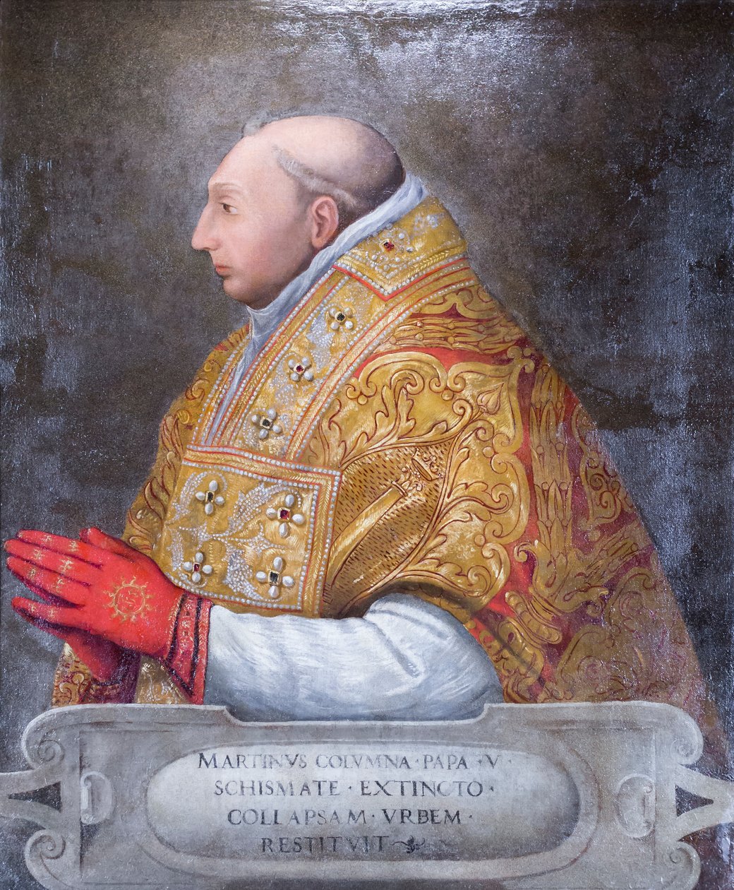 Portrait of Pope Martin V Colonna by Antonio Pisanello
