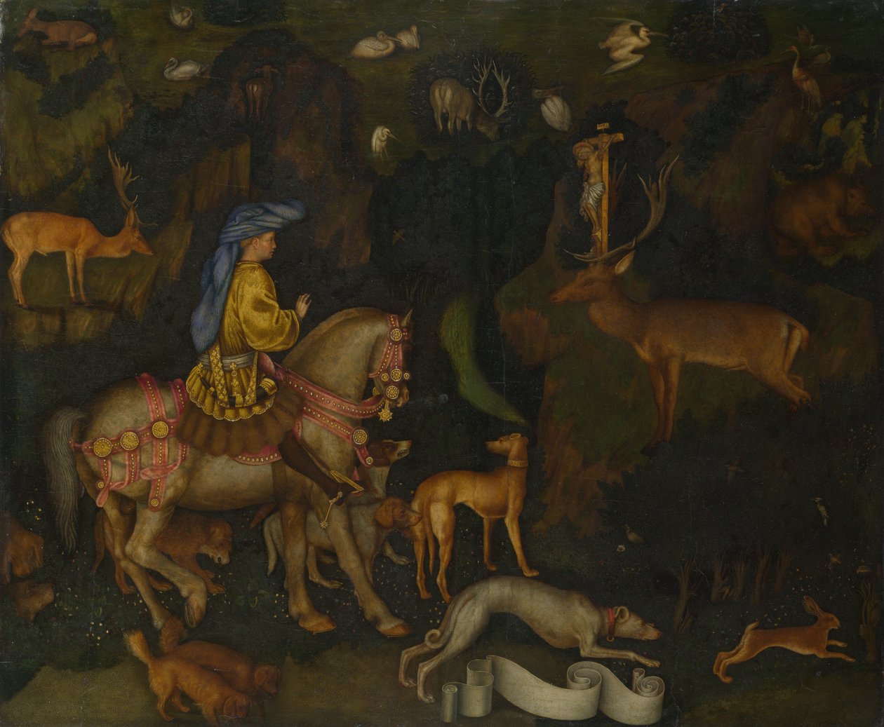 The Vision of Saint Eustace by Antonio Pisanello