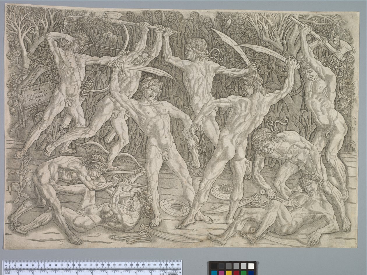 Battle of the Nudes, circa 1475 by Antonio Pollaiuolo