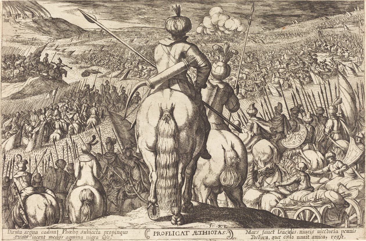 Defeat of the Ethiopians by Antonio Tempesta
