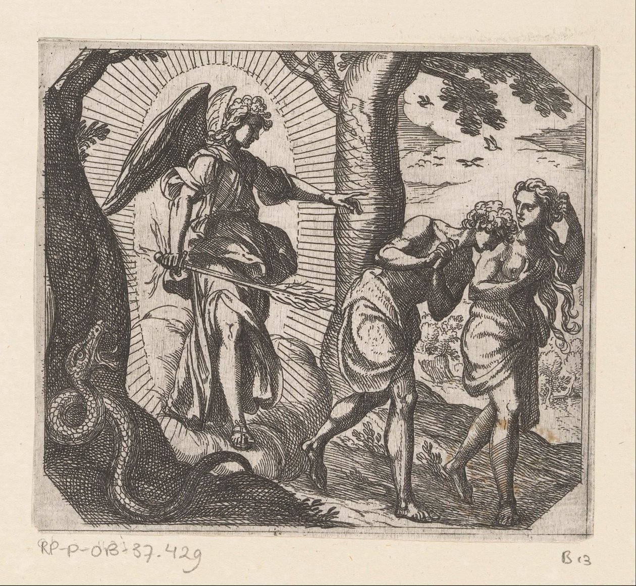 Expulsion from Paradise by Antonio Tempesta
