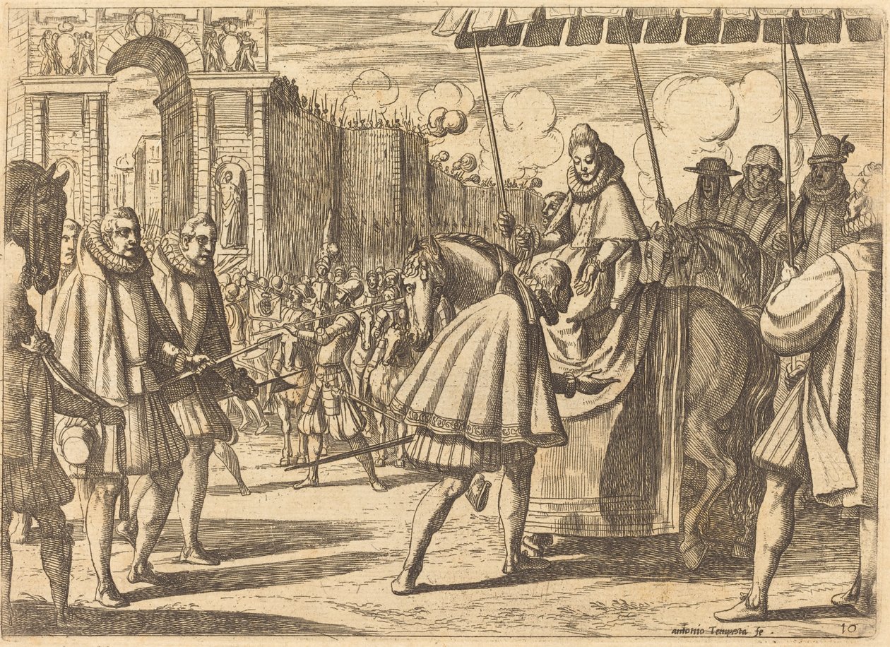 Triumphal Entry of Margaret of Austria by Antonio Tempesta
