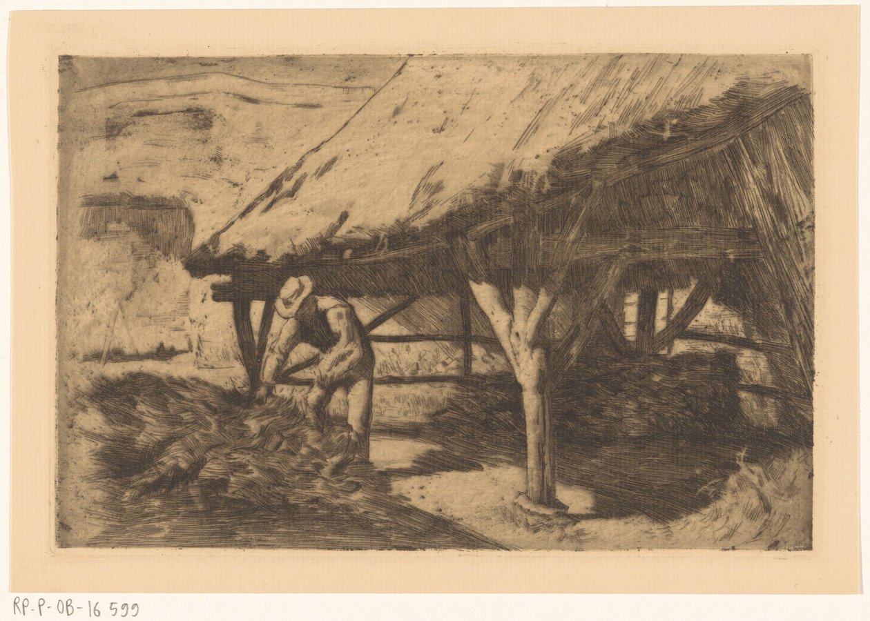 Farm with Hay Barn by Antoon Derkinderen