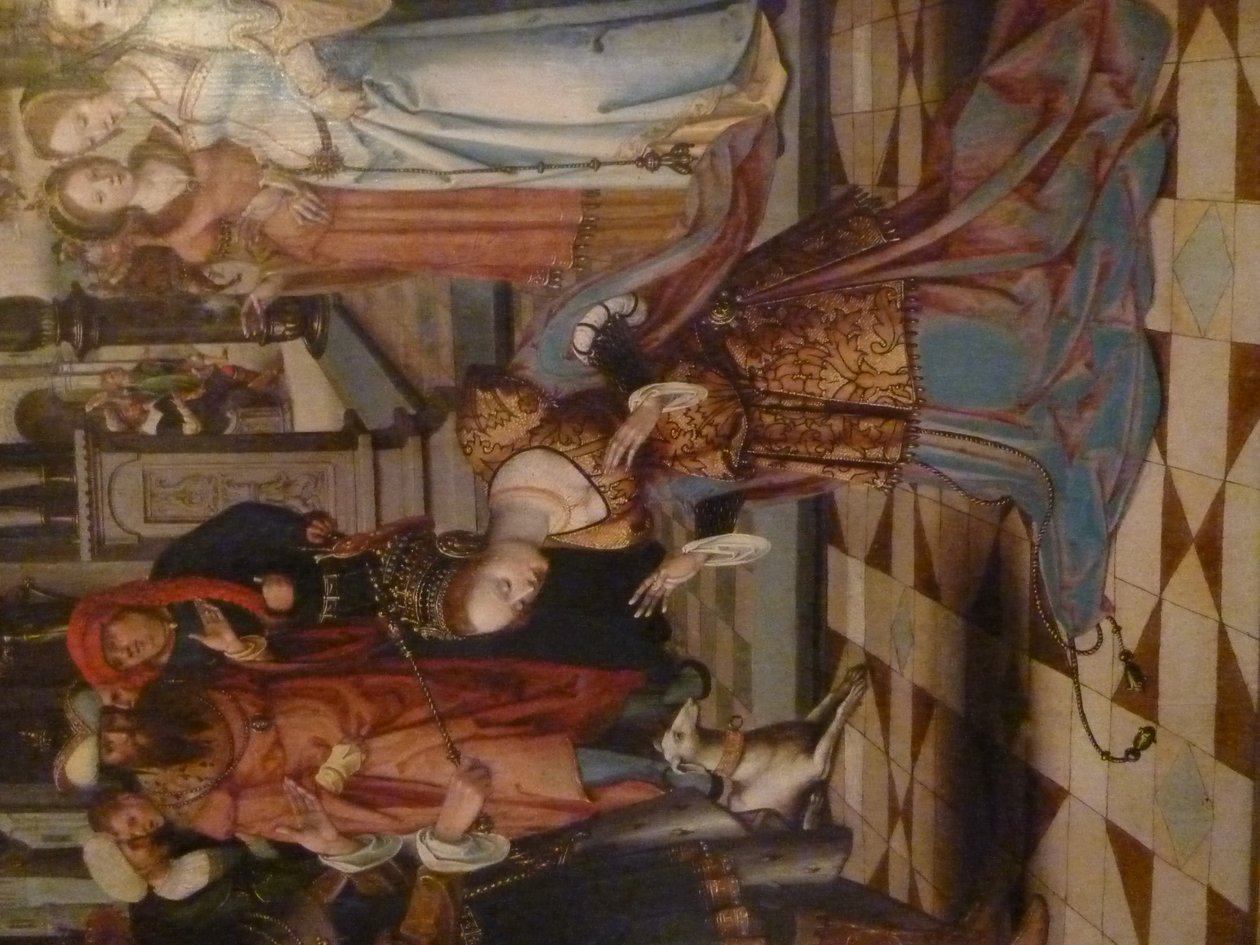 Esther and Ahasuerus; Adam and Eve by Antwerp School