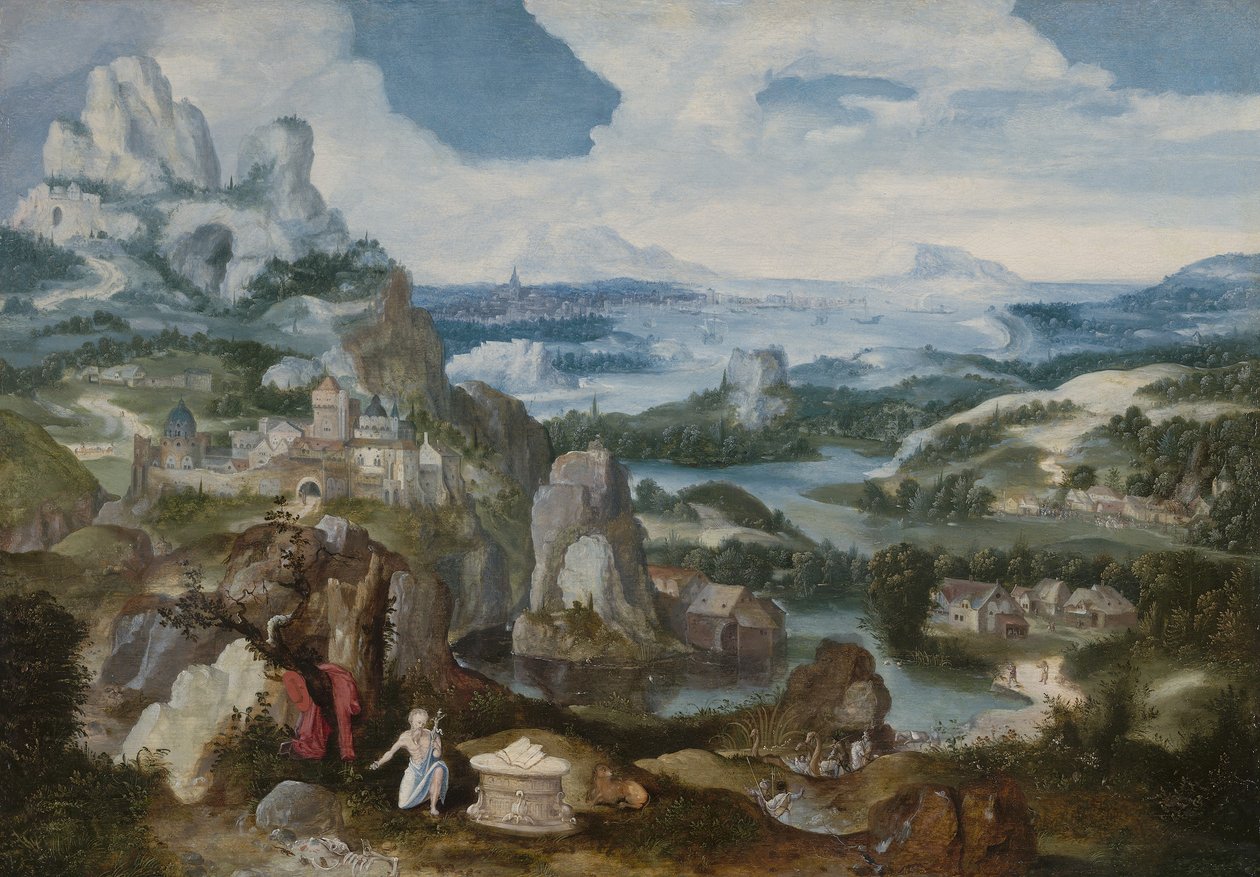 Landscape with the Penitent Saint Jerome, 1530-40 by Antwerp School