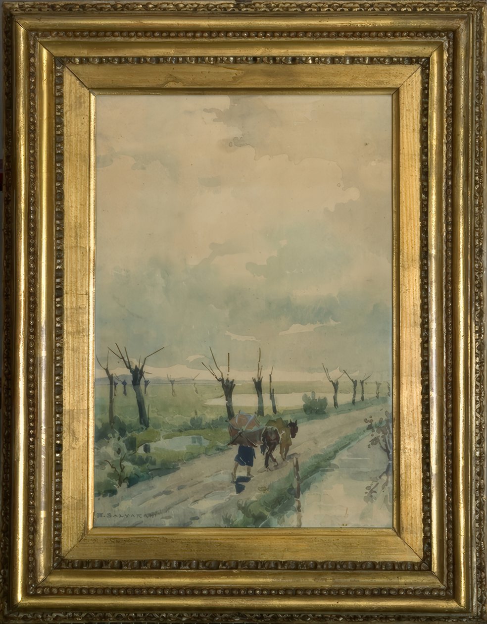 Landscape with People by Arcangelo Salvarani