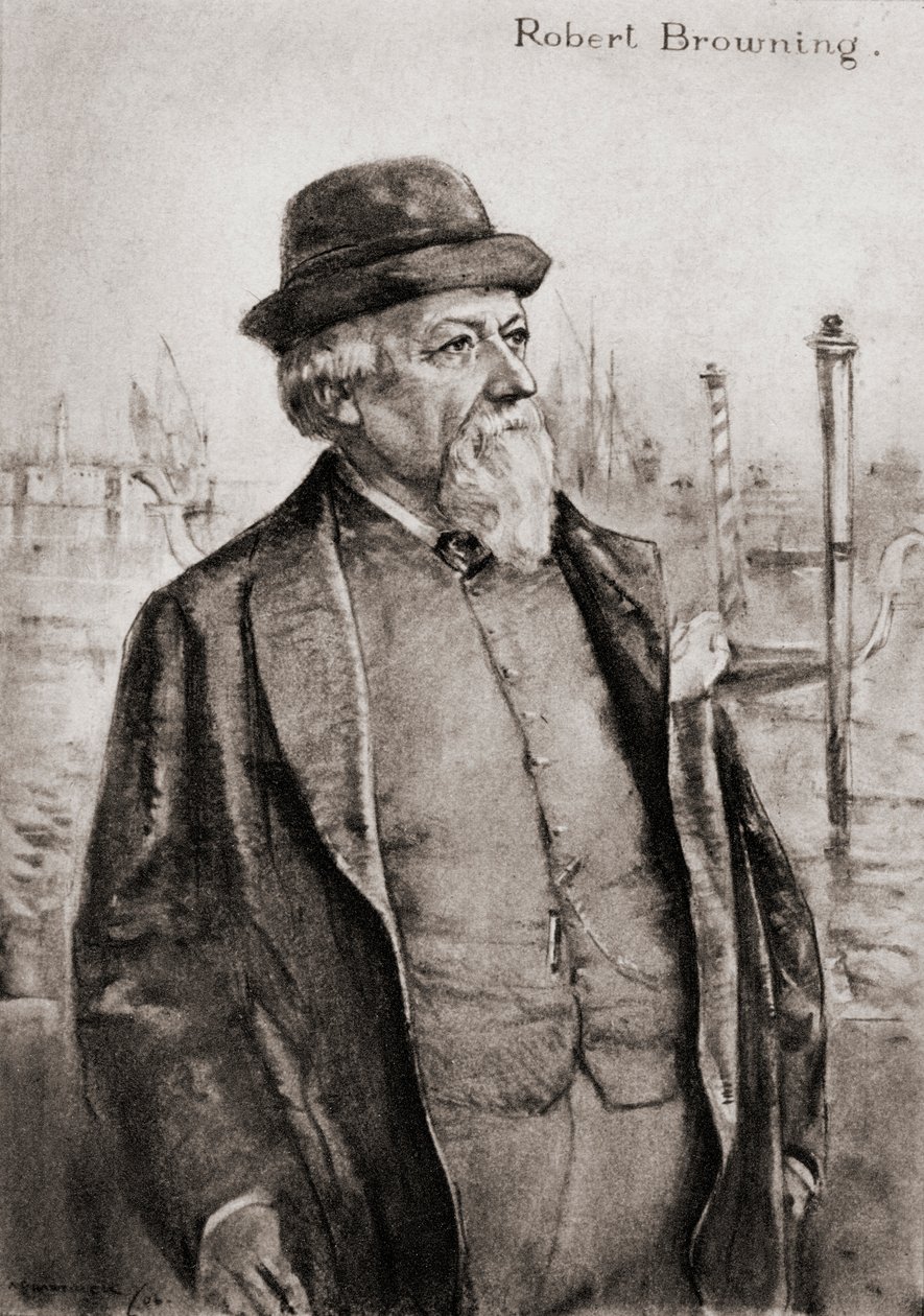 Robert Browning by Archibald Standish Hartrick