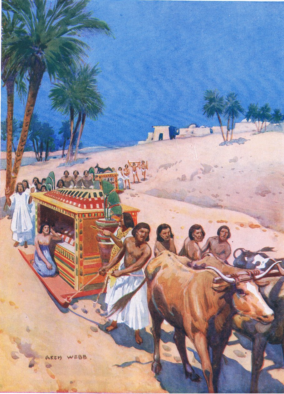 A Funeral Procession in Ancient Egypt by Archibald Webb