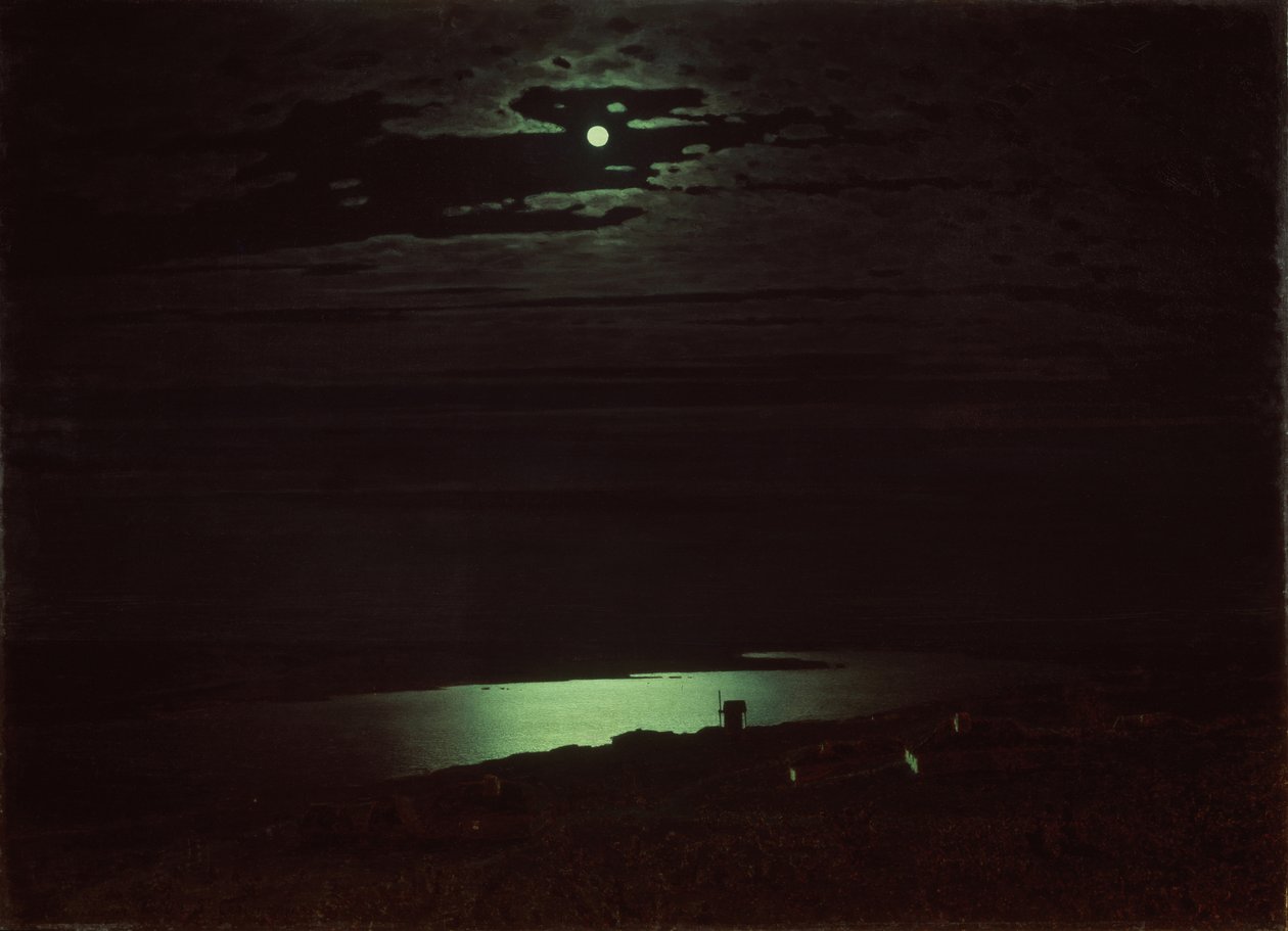 Moonlit Night on the Dniepr, 1880 by Arkhip Ivanovich Kuindzhi