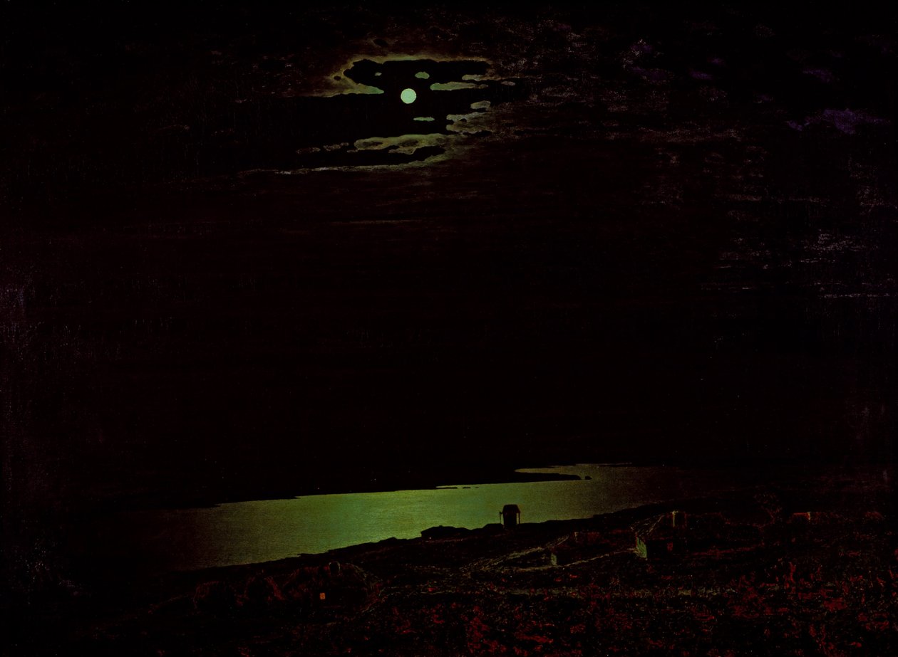 Moonlit Night on the Dniepr by Arkhip Ivanovich Kuindzhi