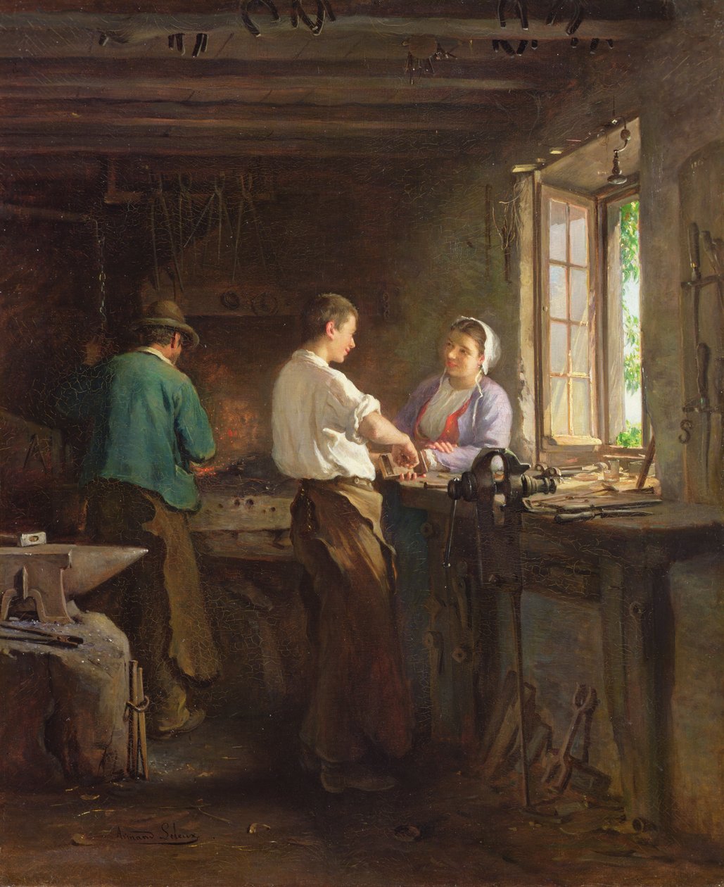 Locksmith by Armand Hubert Simon Leleux