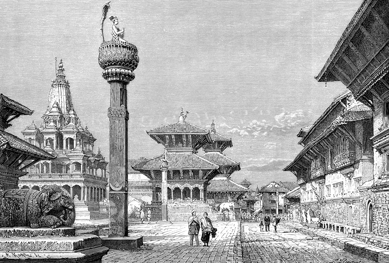 Temples at Patan, Nepal by Armand Kohl