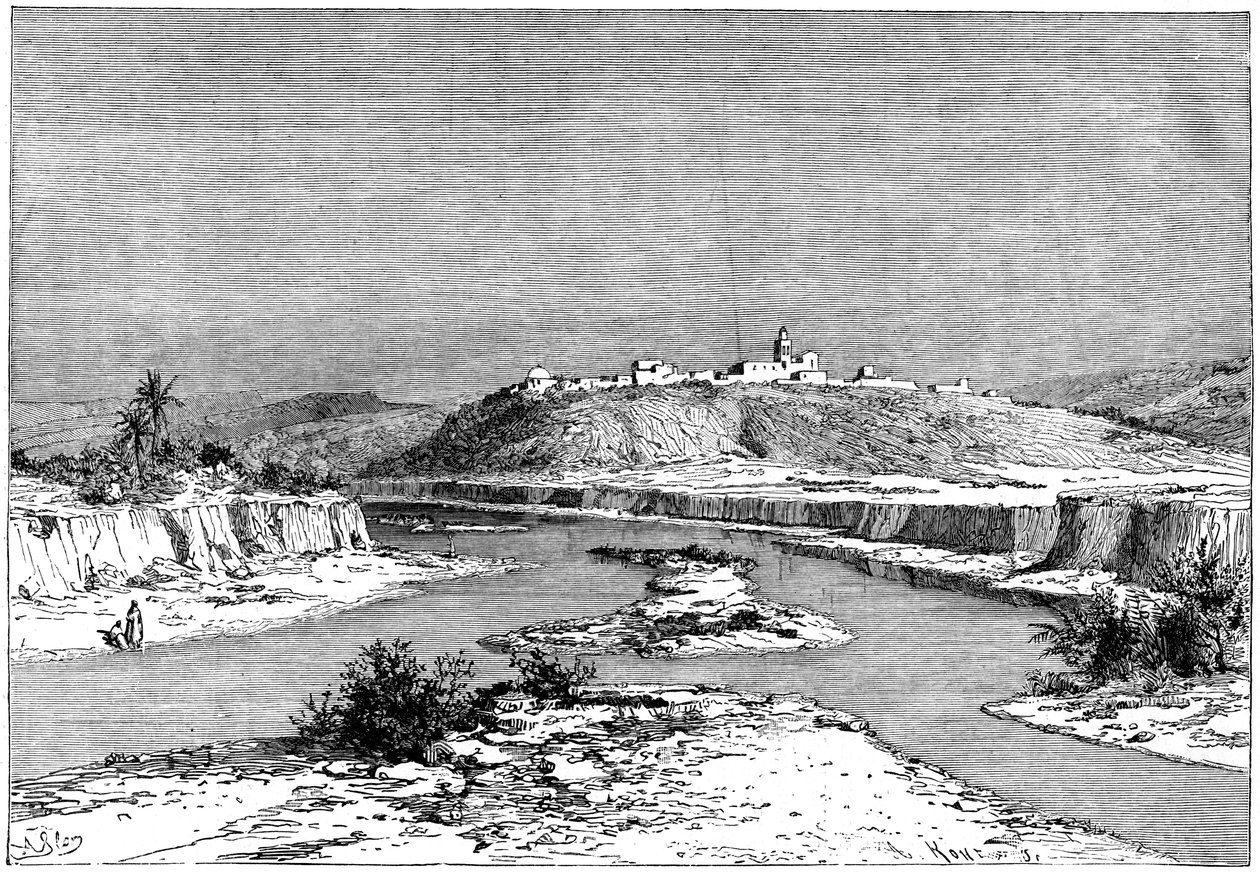 The Mejerda at Slugia, above Mejez-el-Bad by Armand Kohl