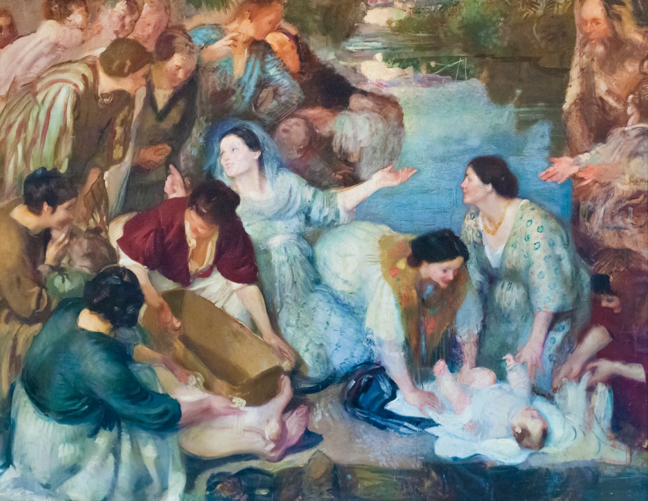Moses Saved by the Waters by Armando Spadini