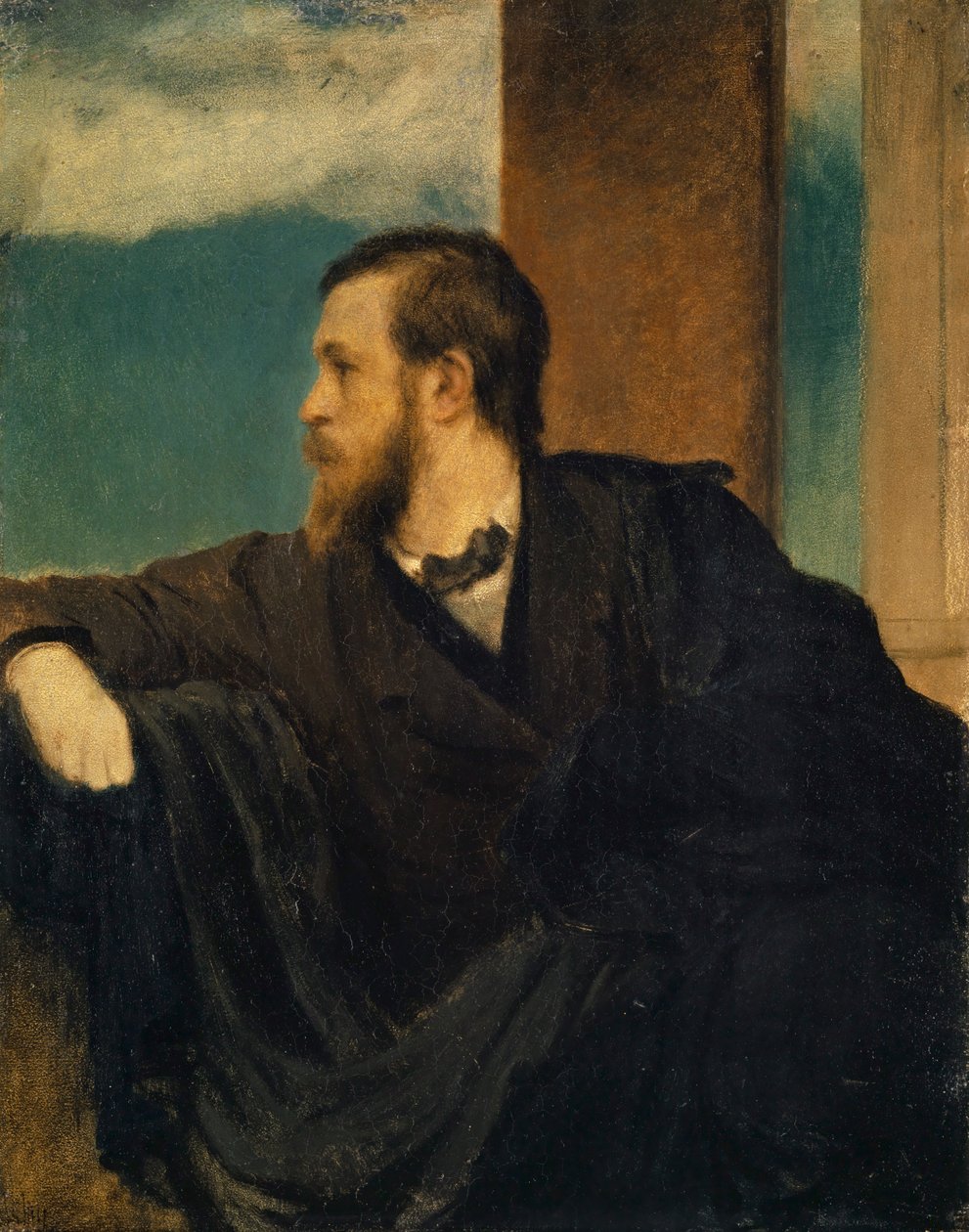 Self-Portrait, 1862 by Arnold Böcklin