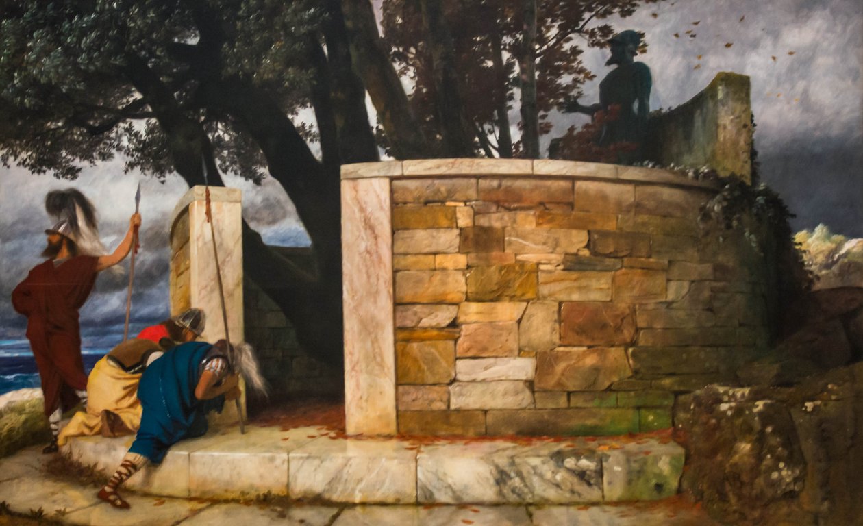 The Sanctuary of Hercules by Arnold Böcklin