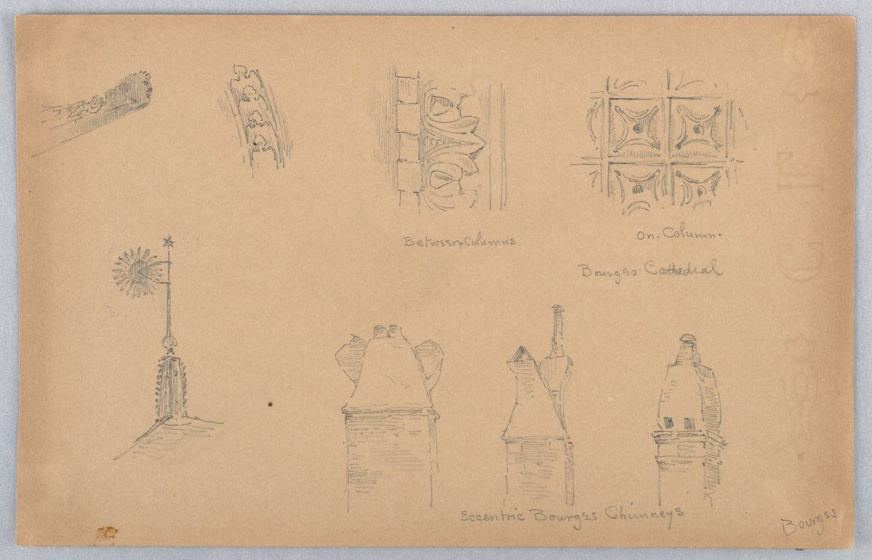 Architectural Details at Bourges by Arnold William Brunner