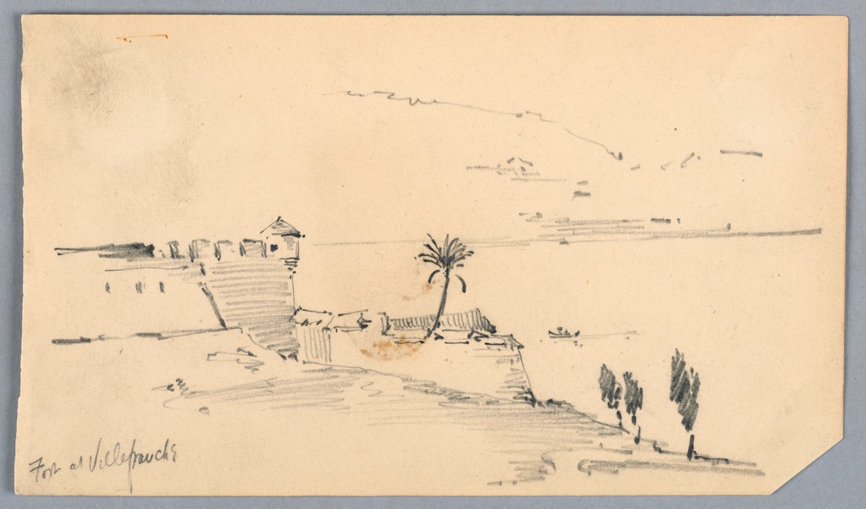 Fort at Villefranche by Arnold William Brunner