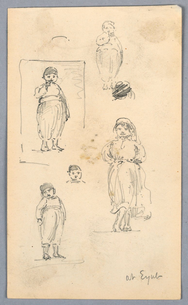 Sketches of Children at Eyub by Arnold William Brunner