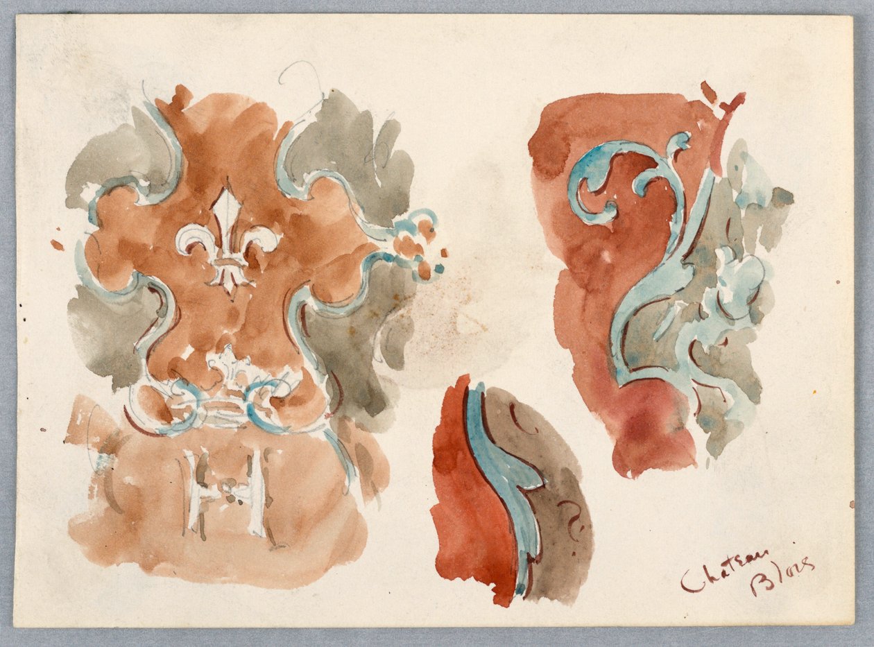 Sketches of Wall Patterns – Blois by Arnold William Brunner