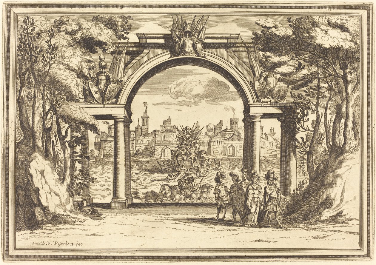 Il Greco in Troy: Plate 1 by Arnold von Westerhout
