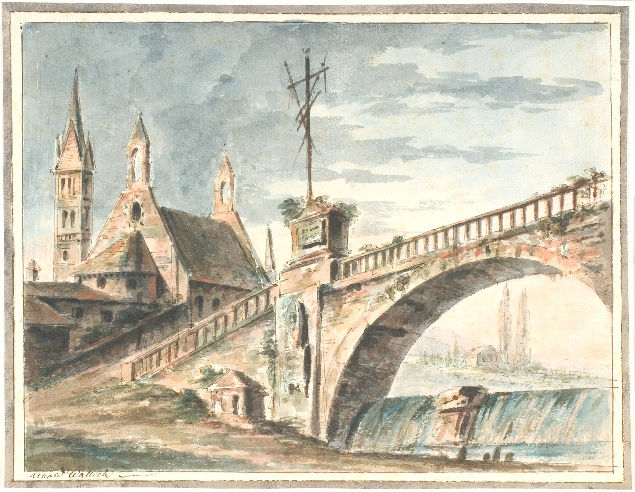 Church and Bridge by Aron Wallick