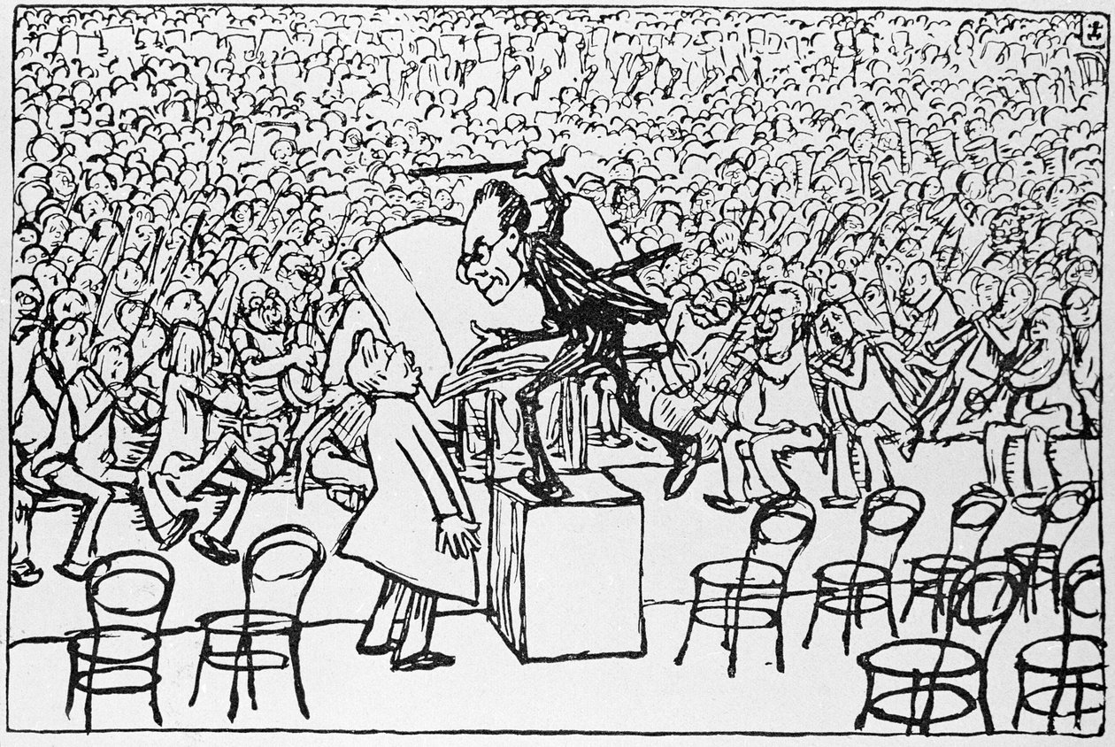 Gustav Mahler conducting, from 