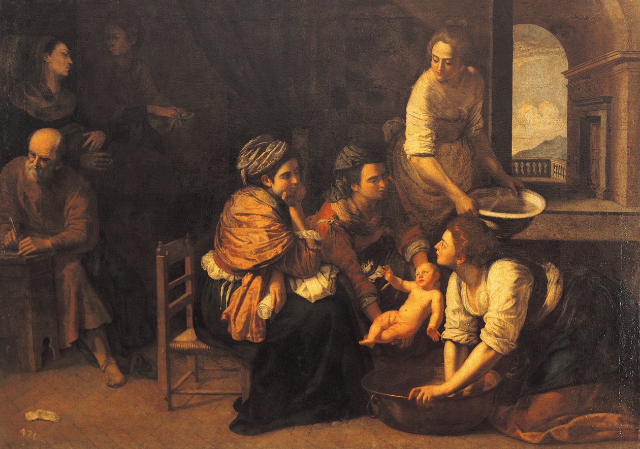 Birth of St John the Baptist by Artemisia Gentileschi