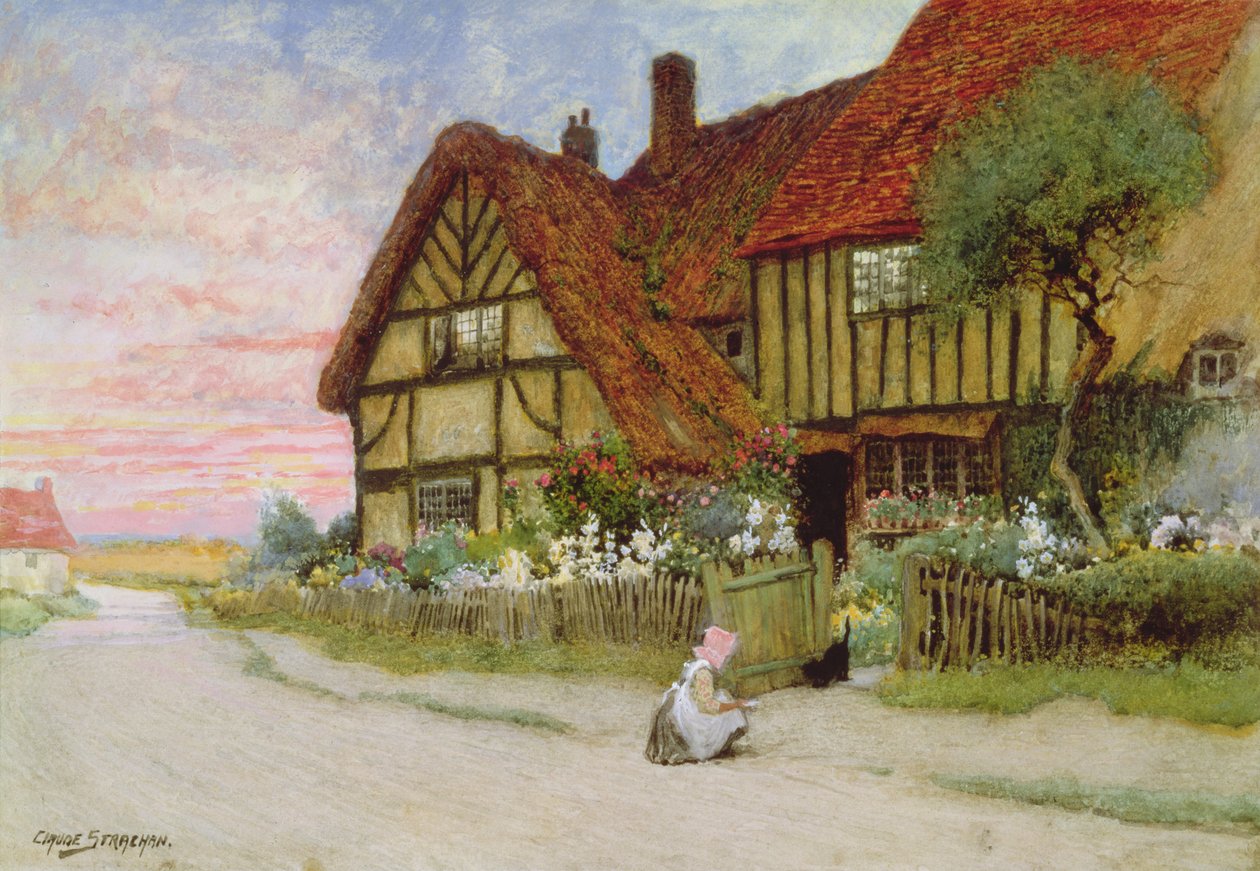 Evening by Arthur Claude Strachan