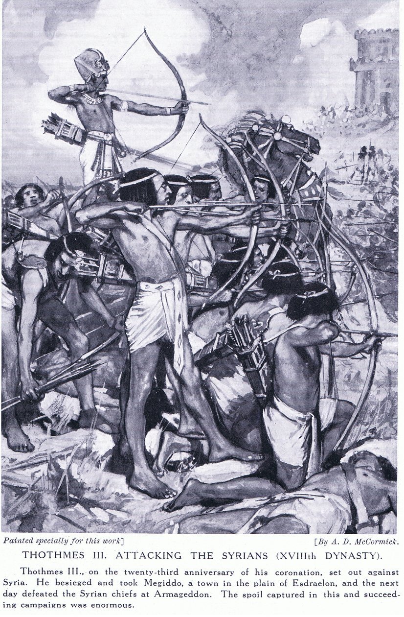 Thutmose III Attacking the Syrians (XVIIIth Dynasty), c.1920 by Arthur David McCormick