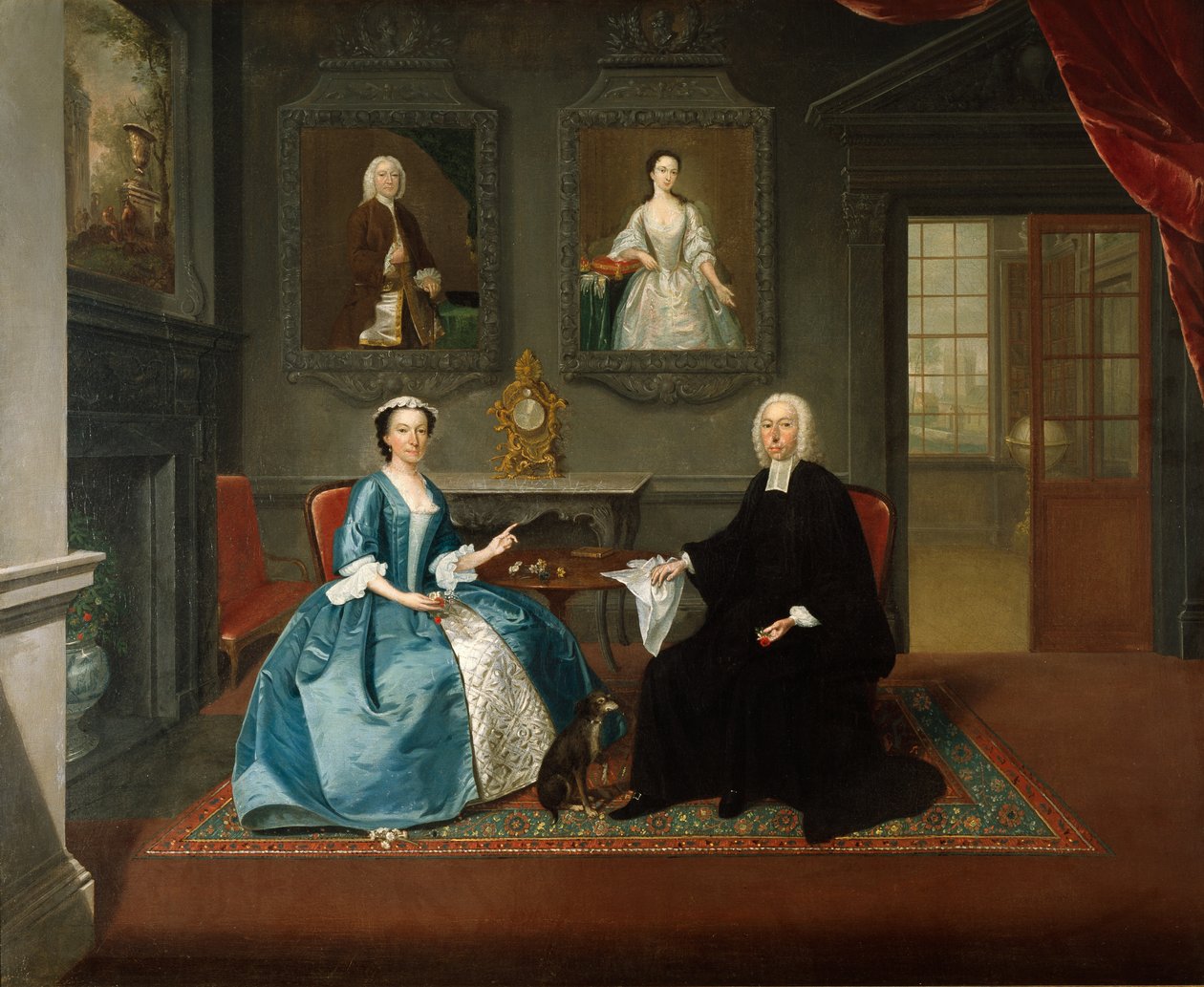 Reverend Streynsham Master and His Wife, Margaret of Croston, Lancashire by Arthur Devis