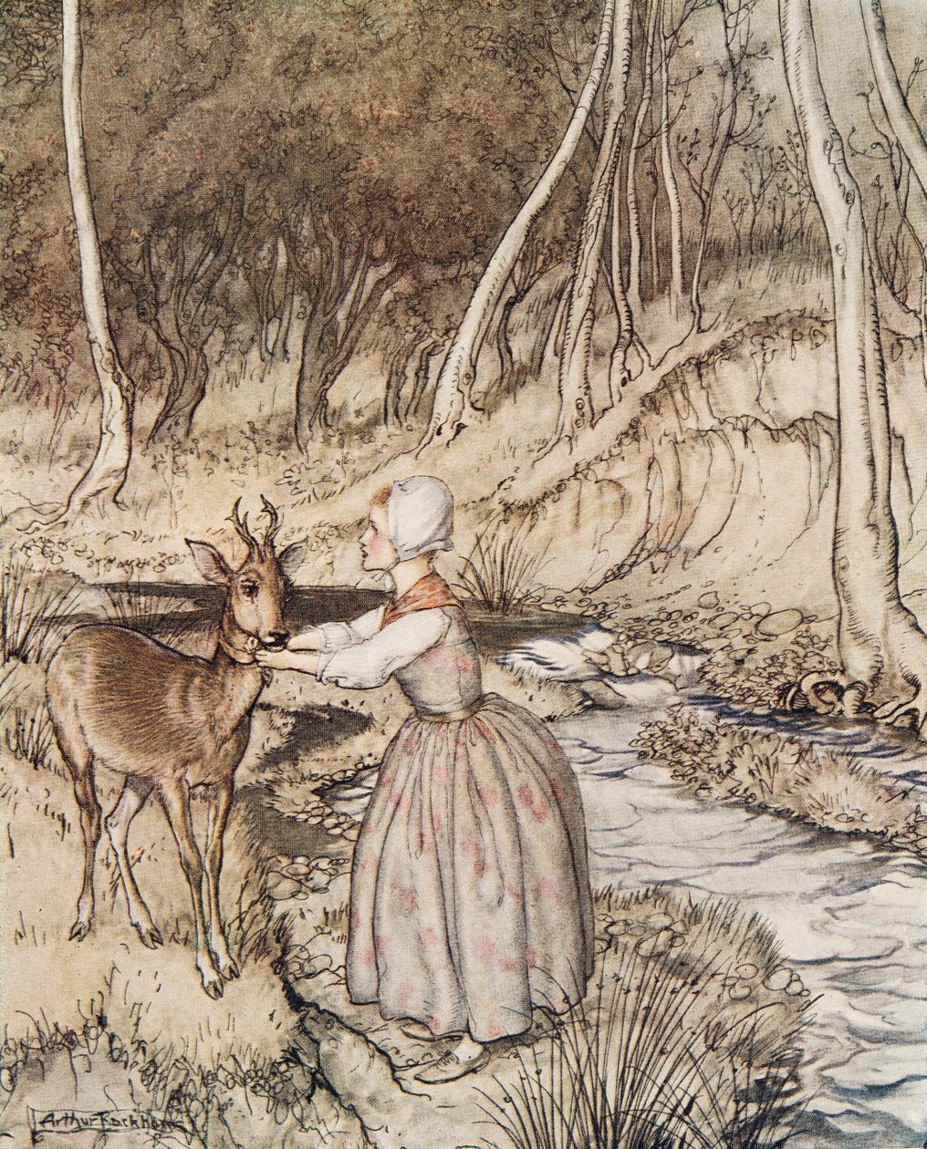 Little Brother and Little Sister by Arthur Rackham