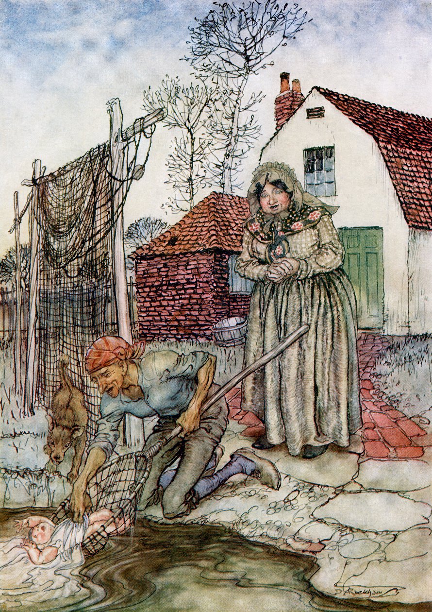 The Fish and the Ring, from English Fairy Tales Retold by F.A. Steel, 1927 by Arthur Rackham