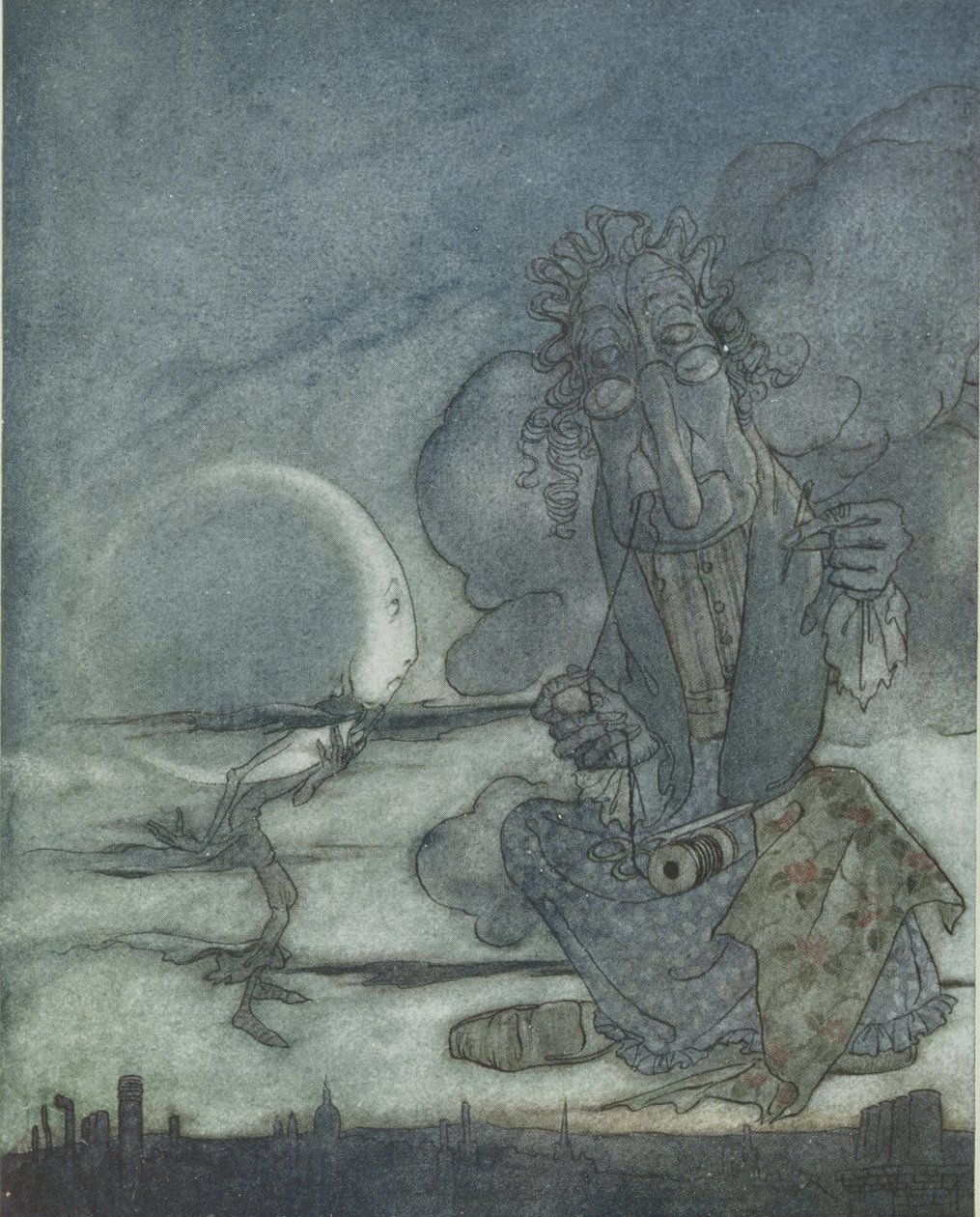 The Moon and her Mother, illustration from 