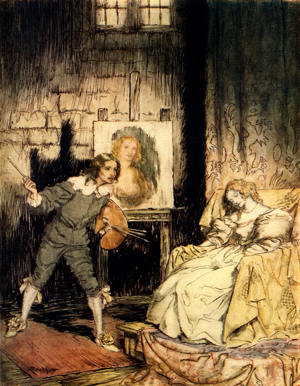 The Oval Portrait by Arthur Rackham