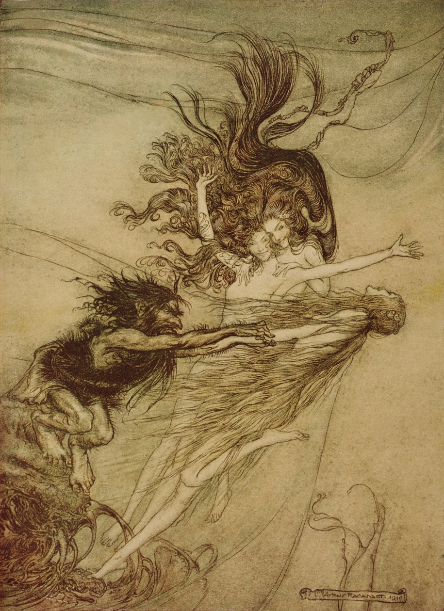 The Rhinemaidens Teasing Alberich from 
